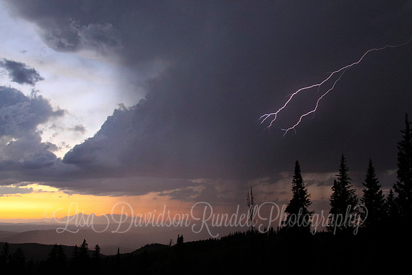 Lightening over Chalk Creek